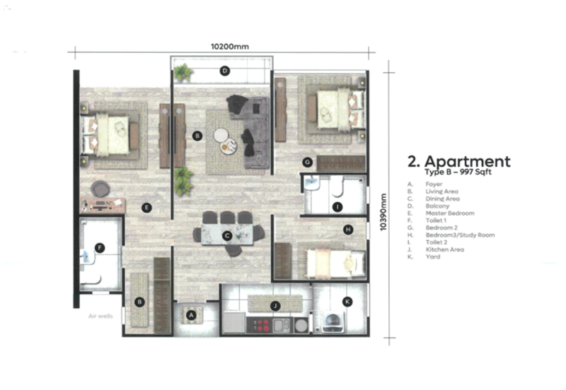 3 bedrooms condo at Jade Residence at Stapok open for booking