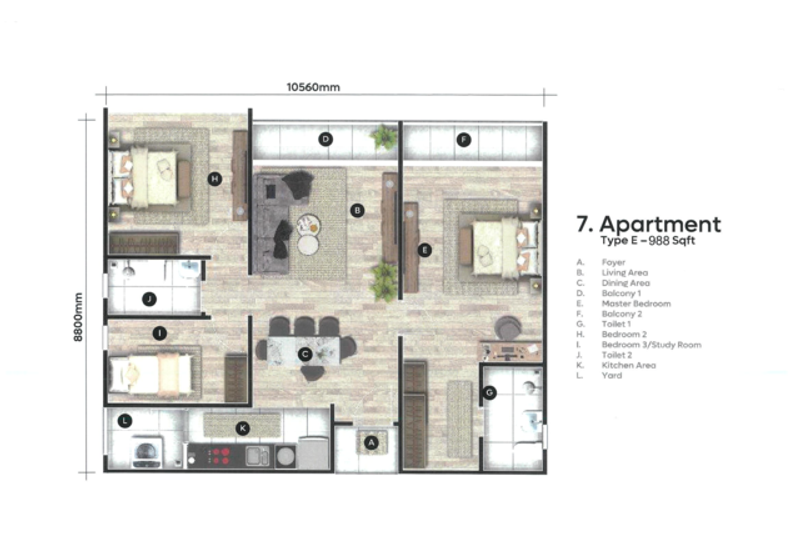 3 bedrooms condo at Jade Residence at Stapok open for booking