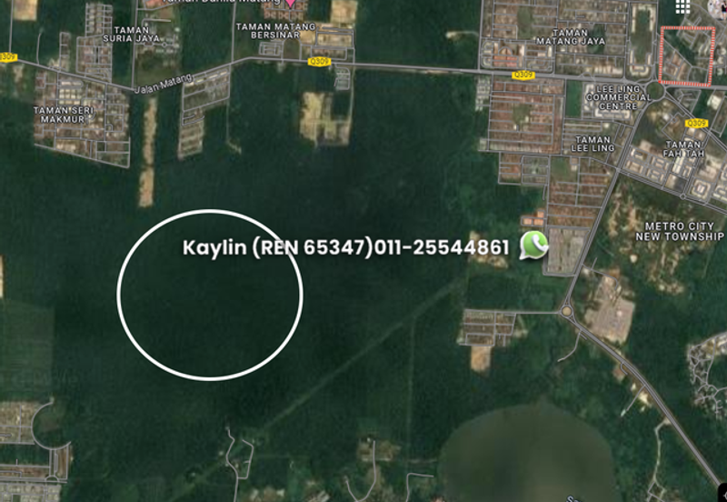 Matang Rectangular land for sale