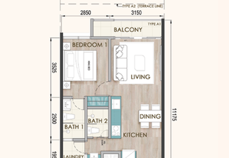 Onyx Residence@Galacity 2 bedrooms unit is now open for registration of interest