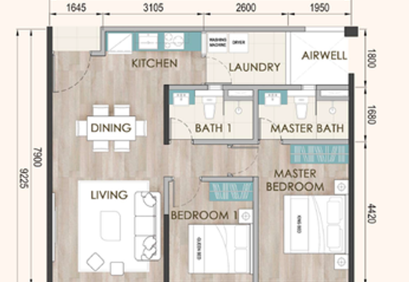 Onyx Residence@Galacity 2 bedrooms unit is now open for registration of interest