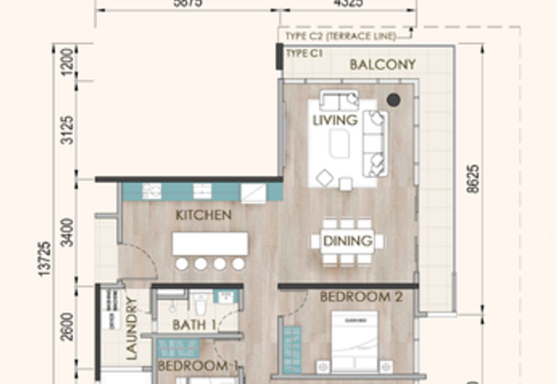 Onyx Residence@Galacity 3 bedrooms unit is now open for registration of interest