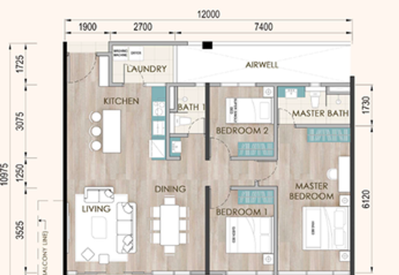 Onyx Residence@Galacity 3 bedrooms unit is now open for registration of interest