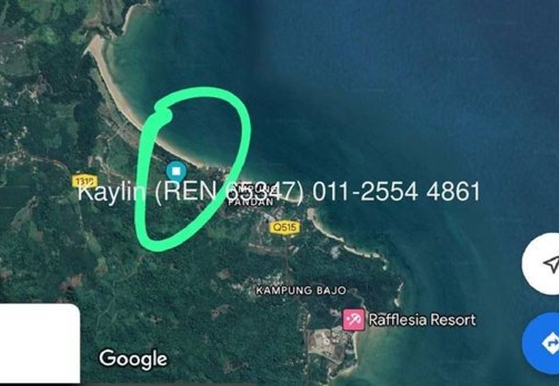 Lundu land near beach for sale