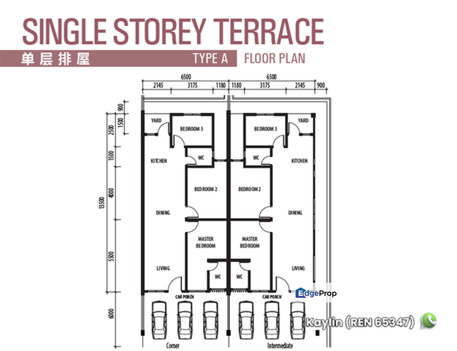 Single Storey Terrace at Central Serian for sale, , 