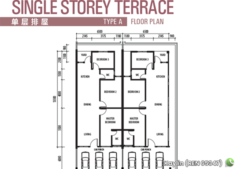Single Storey Terrace Corner at Central Serian for sale