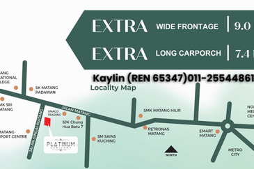 Single Storey Terrace at Matang 8th Mile (Platinum Gemilang) for sale