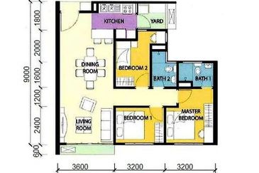 3 bedrooms unit for Ike Village Phase 3 - Perumahan Penjawat Awam Malaysia (PPAM) open for booking
