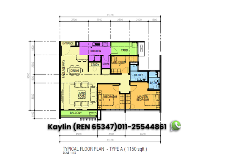 3 bedrooms unit for Ike Village Phase 3 - Perumahan Penjawat Awam Malaysia (PPAM) open for booking