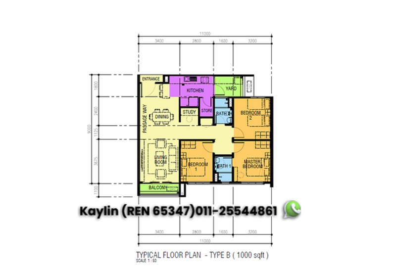 3 bedrooms unit for Ike Village Phase 3 - Perumahan Penjawat Awam Malaysia (PPAM) open for booking