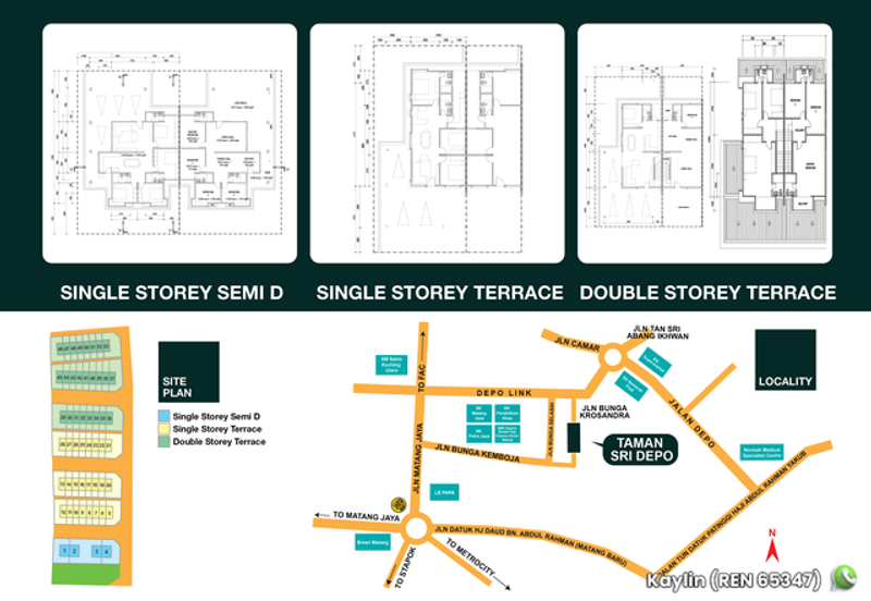 Double Storey Terrace at Taman Sri Depo for sale