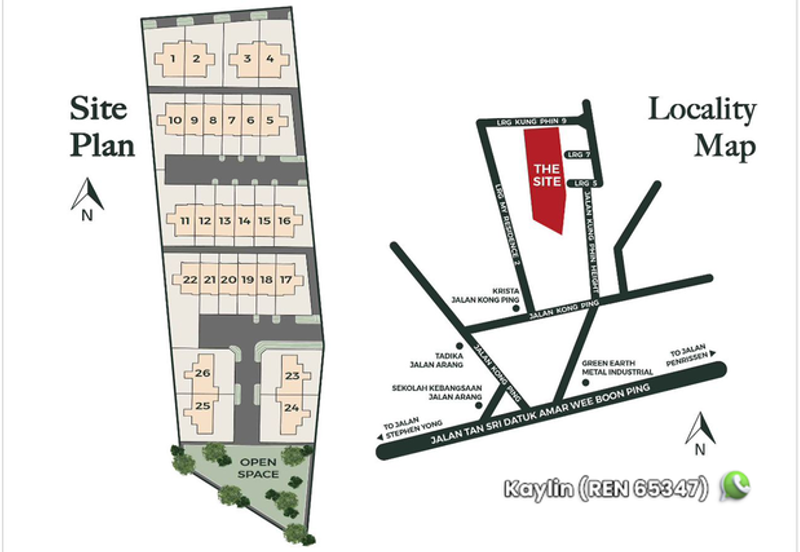 Double Storey Terrace Corner at Ava Grand 2, Jalan Kung Phin Open for Booking!