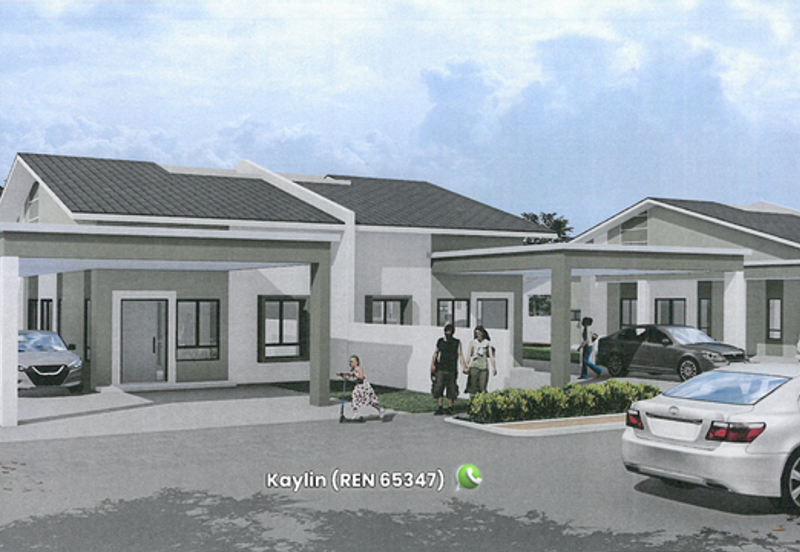 Single Storey Semi-Detached house at Taman Ilham, Kota Samarahan open for booking