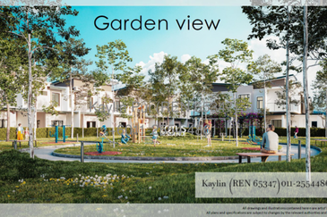 Lotus Residence Double Storey Terrace at 9th Mile Padawan for ale