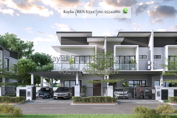 Lotus Residence Double Storey Terrace at 9th Mile Padawan for ale