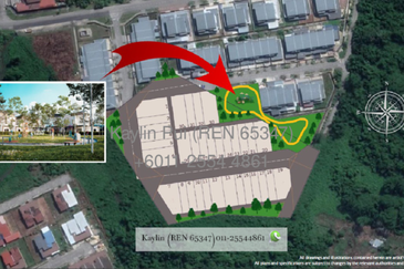 Lotus Residence Double Storey Terrace at 9th Mile Padawan for ale