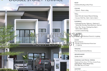 Lotus Residence Double Storey Terrace at 9th Mile Padawan for ale
