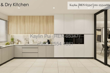 Lotus Residence Double Storey Terrace at 9th Mile Padawan for ale