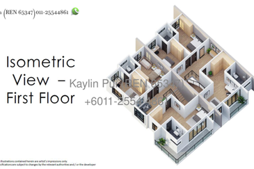 Lotus Residence Double Storey Terrace at 9th Mile Padawan for ale