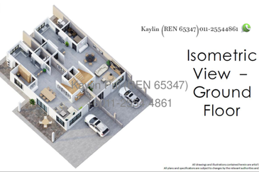 Lotus Residence Double Storey Terrace at 9th Mile Padawan for ale