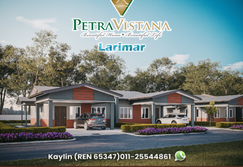 Single Storey Semi-Detached house at Petra Vistana Larimar is now open for booking