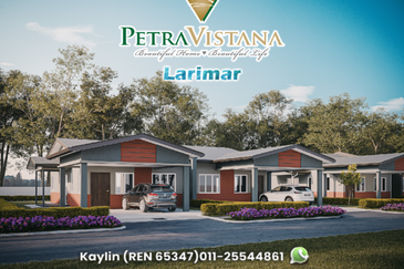 Single Storey Semi-Detached house at Petra Vistana Larimar is now open for booking