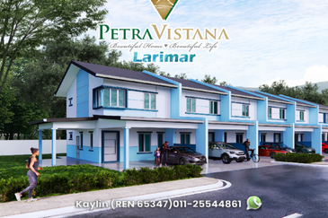 Double Storey Terrace CORNER House at Petra Vistana Larimar is now Open for Booking