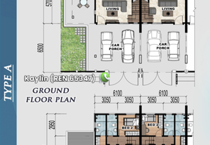 Double Storey Terrace CORNER House at Petra Vistana Larimar is now Open for Booking