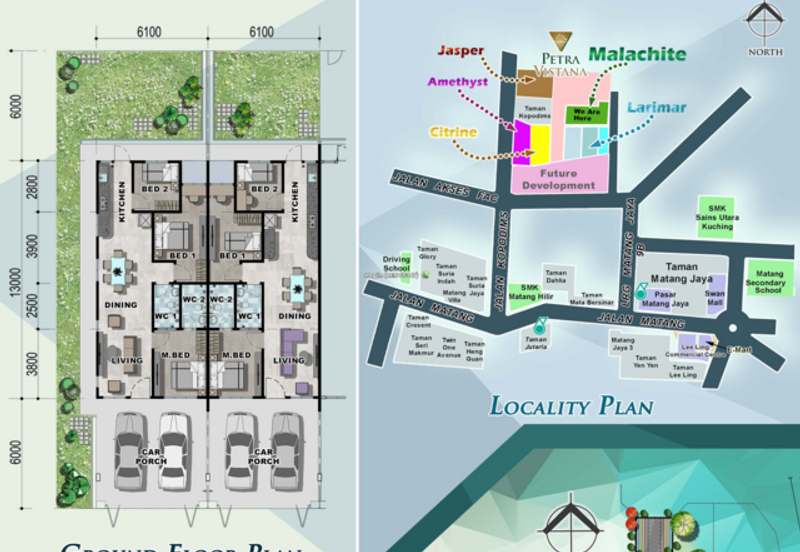 Single Storey Terrace at Petra Vistana Malichite is now Open for Booking