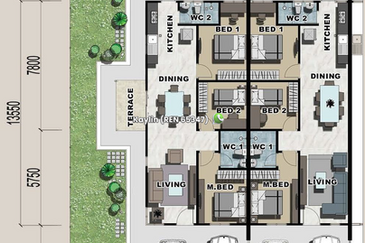 Double Storey Terrace at Petra Vistana Larimar is now Open for Booking