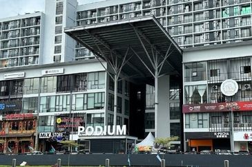 Podium Ground Floor Corner Shoplot for sale