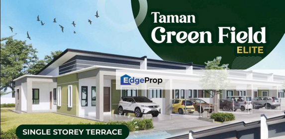 Single Storey Terrace Corner at Taman Green Field Elite, Siburan (17th Mile) – For Sale, Sarawak, 