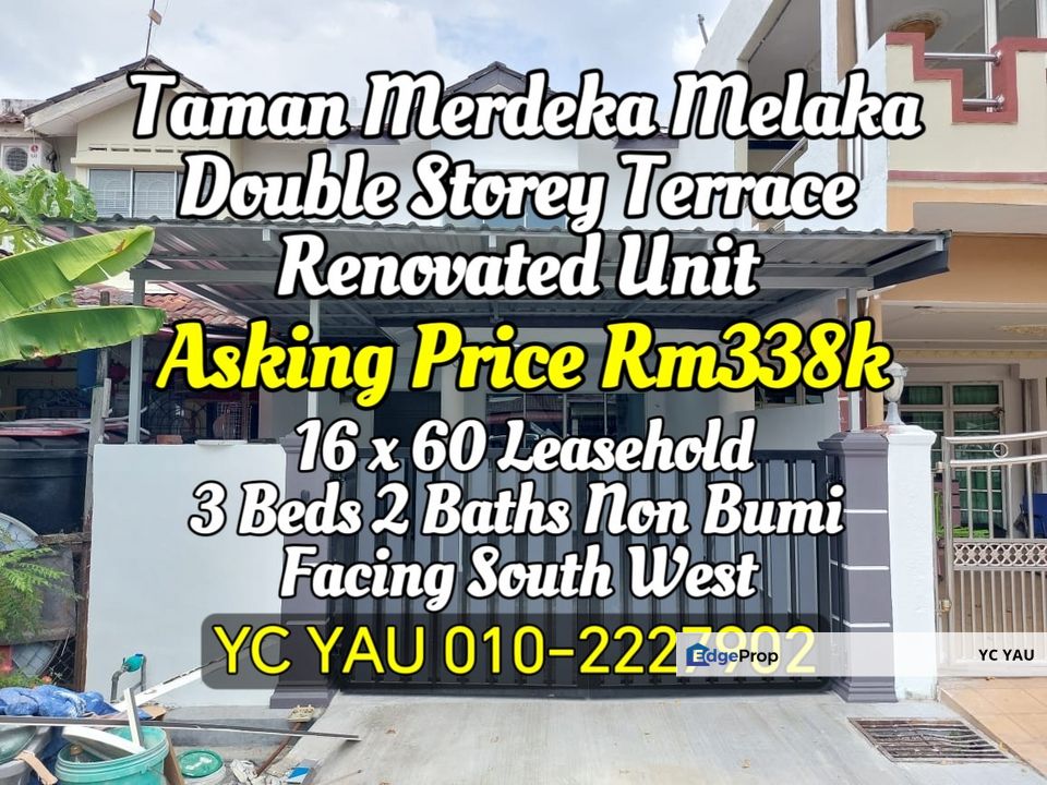 Renovated Double Storey Terrace Taman Merdeka for Sale @RM338,000 By YC ...