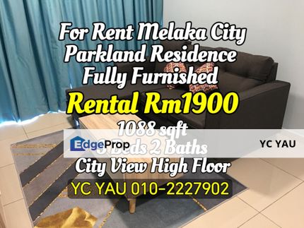 Rent Parkland Residence Melaka Fully Furnished , Melaka, Melaka Tengah