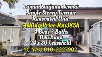 Single Storey Terrace Taman Saujana Permai for Sale @RM385,000 By YC ...