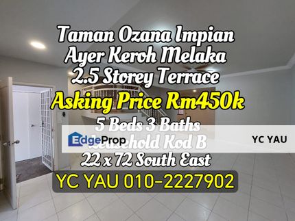 2.5 Storey Terrace Taman Ozana Impian Melaka, Melaka, Ayer Keroh