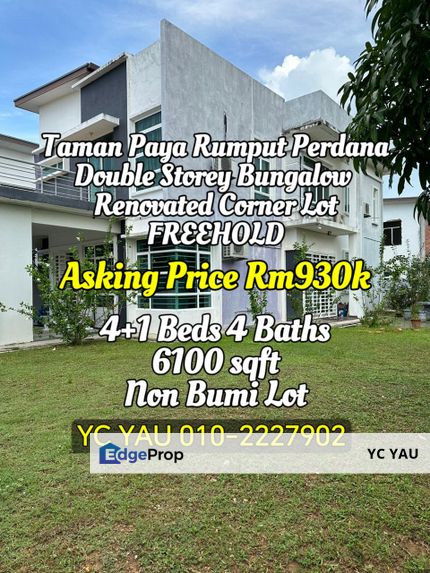 Freehold Double Storey Bungalow Paya Rumput, Melaka, Cheng