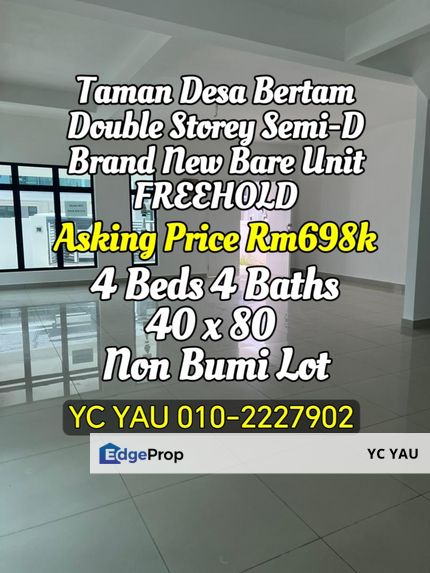 Freehold Taman Desa Bertam Double Storey Semi-D, Melaka, Bertam Ulu