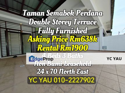 Taman Semabok Perdana Double Storey Terrace , Melaka, Melaka Jaya