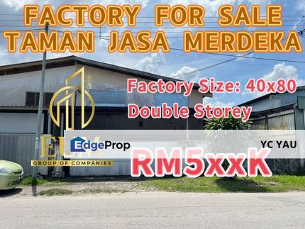 Double Storey Factory Taman Jasa Merdeka Melaka, Melaka, Batu Berendam