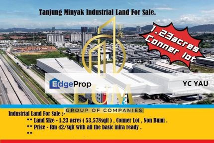 Tanjung Minyak Industrial Land Corner Lot Melaka, Melaka, Bukit Rambai