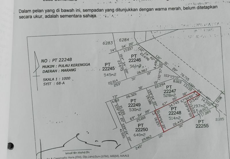 𝐓𝐚𝐧𝐚𝐡 𝐋𝐨𝐭 𝐁𝐚𝐧𝐠𝐥𝐨 𝐬𝐚𝐢𝐳 𝟓𝟏𝟒𝐦² 𝐝𝐢 𝐊𝐠. 𝐀𝐥𝐮𝐫 𝐓𝐮𝐦𝐚𝐧, 𝐌𝐚𝐫𝐚𝐧𝐠, 𝐓𝐞𝐫𝐞𝐧𝐠𝐠𝐚𝐧𝐮