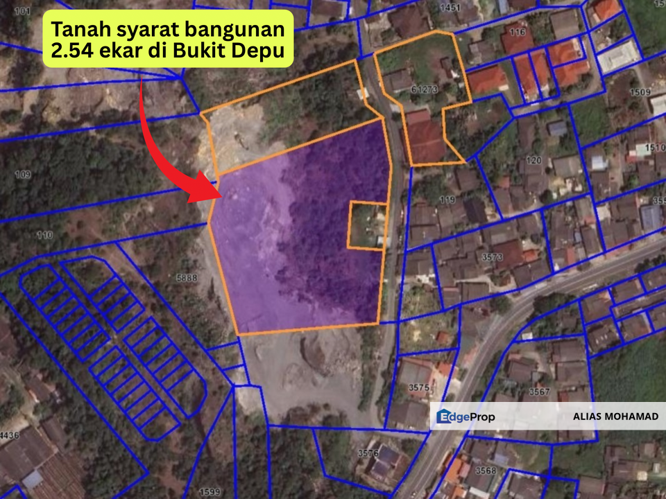 Tanah Status Bangunan Saiz 2.54 ekar di Bukit Depu, Kuala Terengganu, Terengganu, Terengganu, Kuala Terengganu