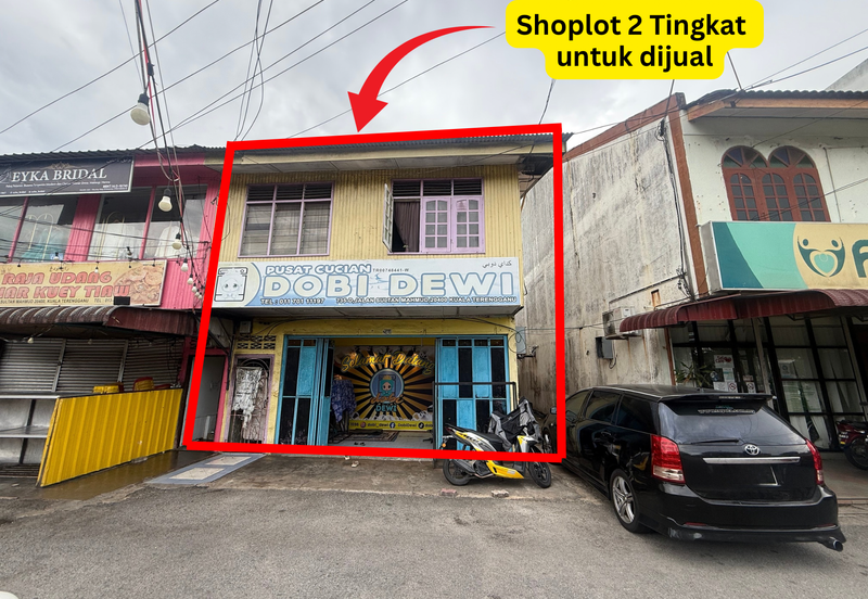 Shoplot 2 Tingkat di Batu Buruk mengadap Jalan Utama ke Bandaraya Kuala Terengganu
