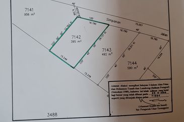 Tanah Lot Banglo Saiz 395m²  di Taman Koperat Perdana Kelulut, Marang, Terengganu