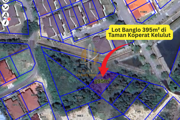 Tanah Lot Banglo Saiz 395m²  di Taman Koperat Perdana Kelulut, Marang, Terengganu