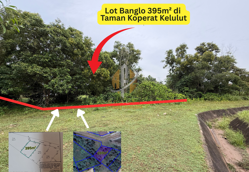 Tanah Lot Banglo Saiz 395m²  di Taman Koperat Perdana Kelulut, Marang, Terengganu