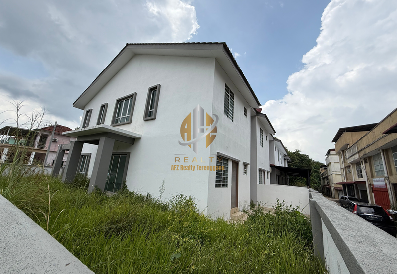 [Corner Lot]Rumah Teres 2 Tingkat di Batu 18, Kg. Bukit Perpat, Ajil, Terengganu hadapan Kompleks Pertanian