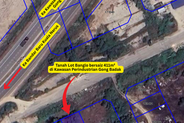 [Tanah Gred A]Tanah Lot Banglo Saiz 411m² di Kawasan Perindustrian Gong Badak, Kuala Nerus, Terengganu