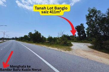 [Tanah Gred A]Tanah Lot Banglo Saiz 411m² di Kawasan Perindustrian Gong Badak, Kuala Nerus, Terengganu